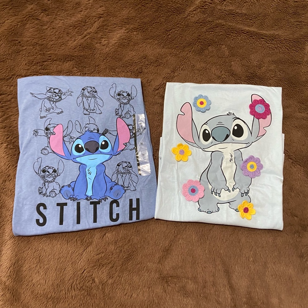 NWT - Stitch Graphic Tee Bundle / Set Disney